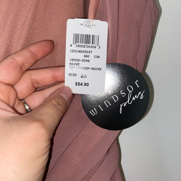 Mauve Windsor Plus Formal Dress - Picture 5 of 7